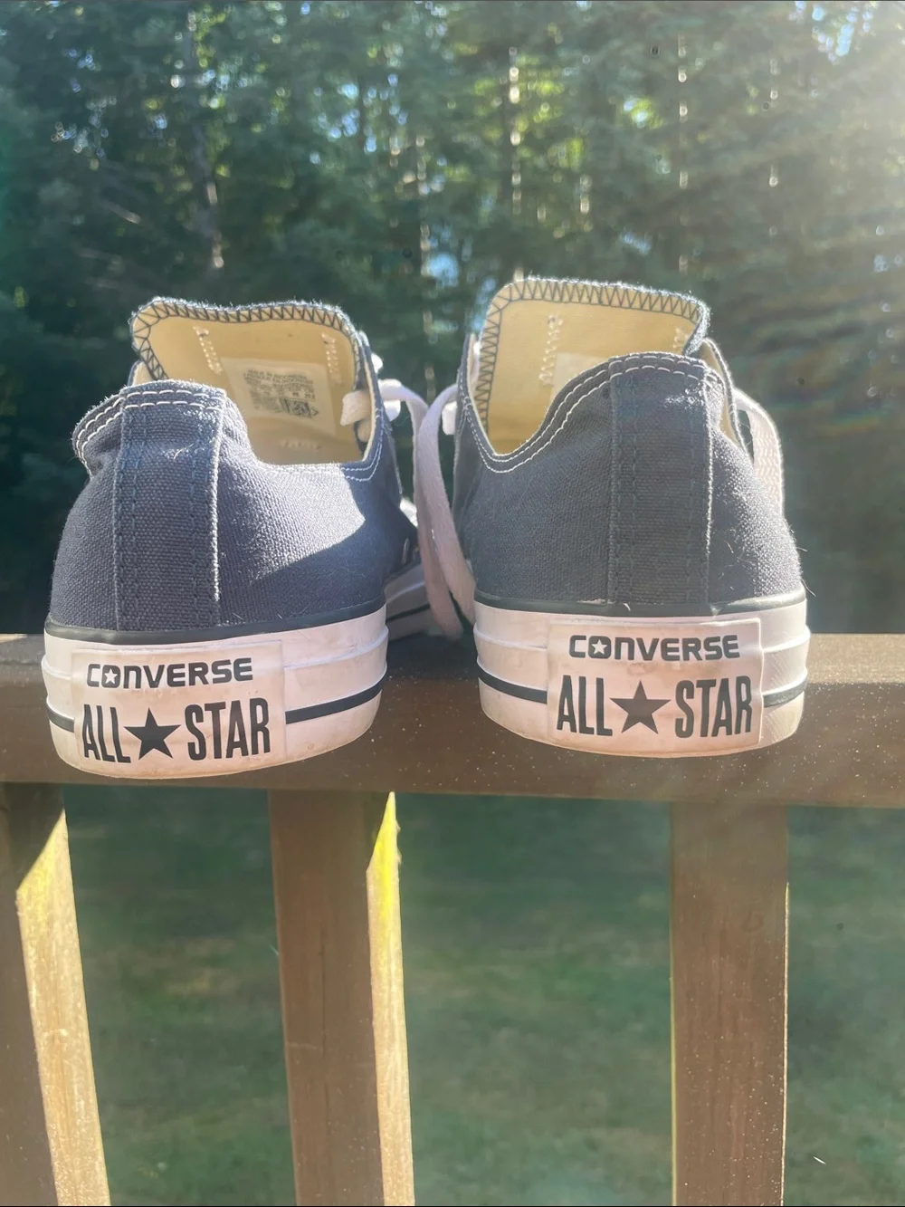 Converse Low Top Sneakers - Navy & White - Picture 3 of 4